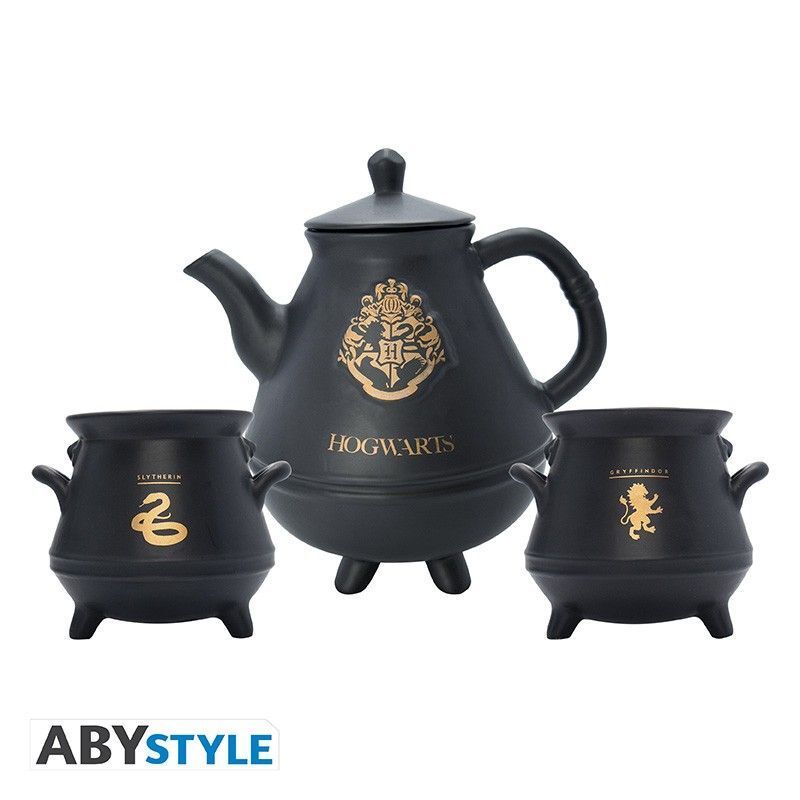 ABYstyle Wizarding World Harry Potter Teapot With Hogwarts Cauldrons Set