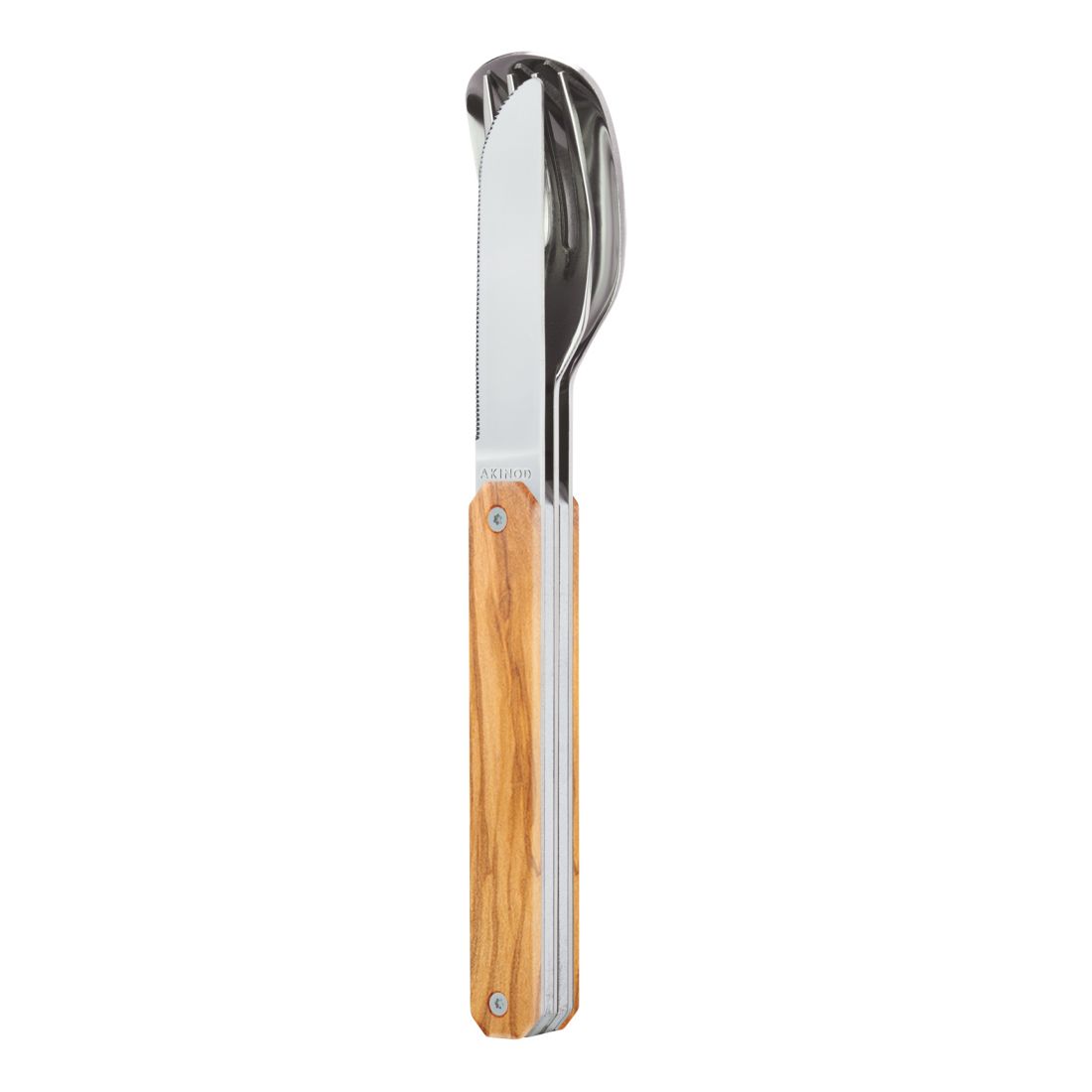 Akinod Straight Mirror Finish Cutlery 12H34 - Olive Wood