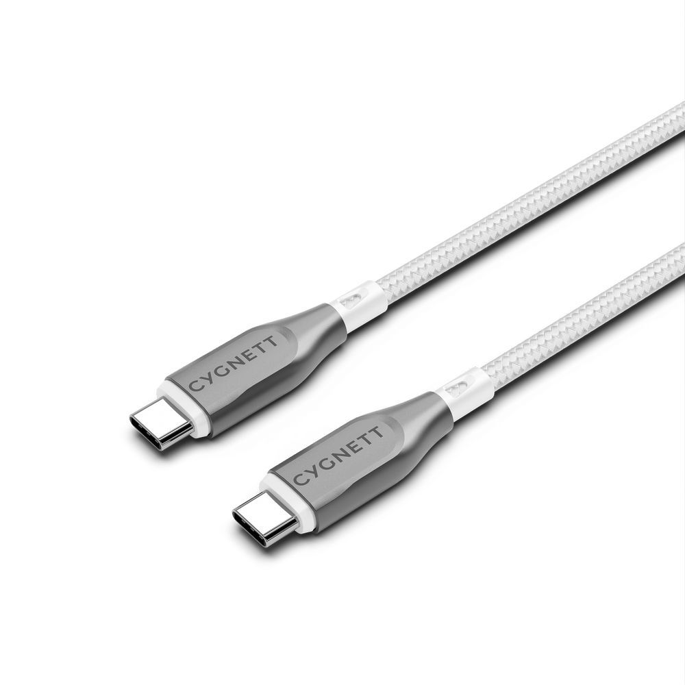 Cygnett Armoured USB-C To USB-C (USB 2.0) 3M - White