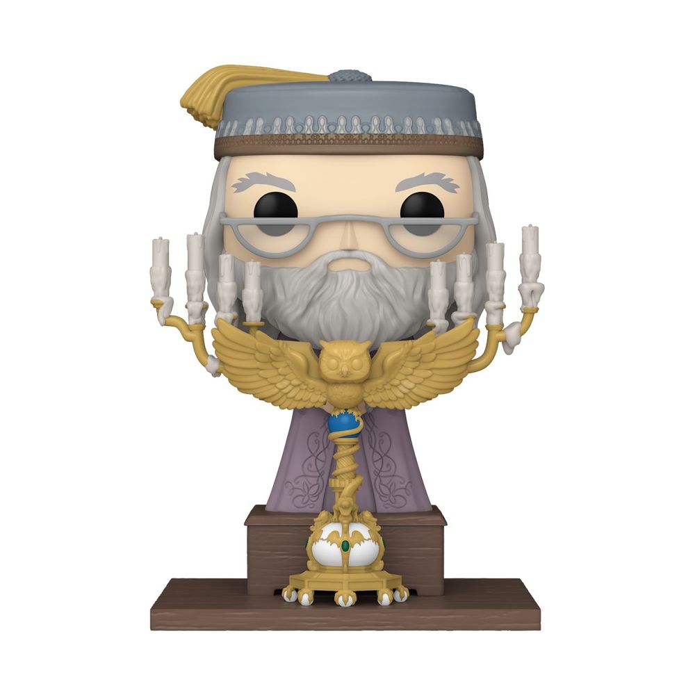 Funko Pop! Deluxe Movies Harry Potter The Prisoner of Azkaban Dumbledore With Podium 5-Inch Vinyl Figure