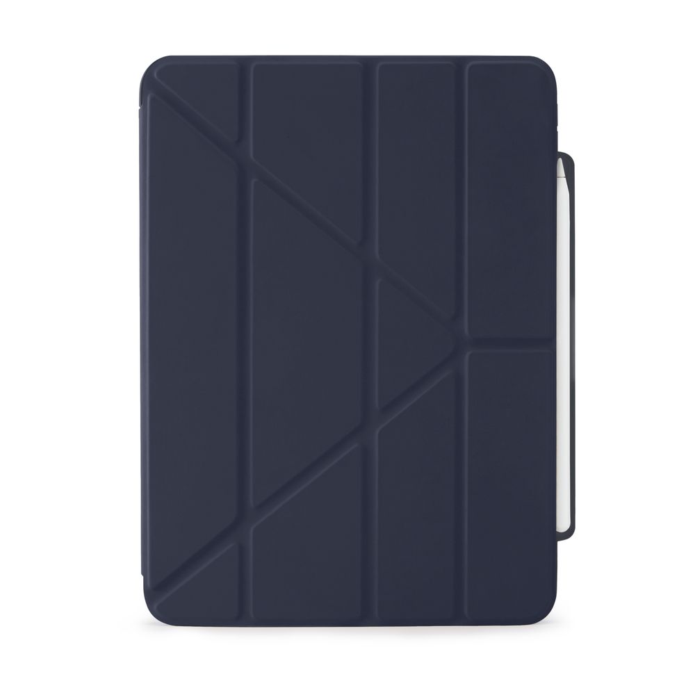 Pipetto iPad Pro 13 Origami Folio Smart Case No.3 With Pencil Case - Dark Blue