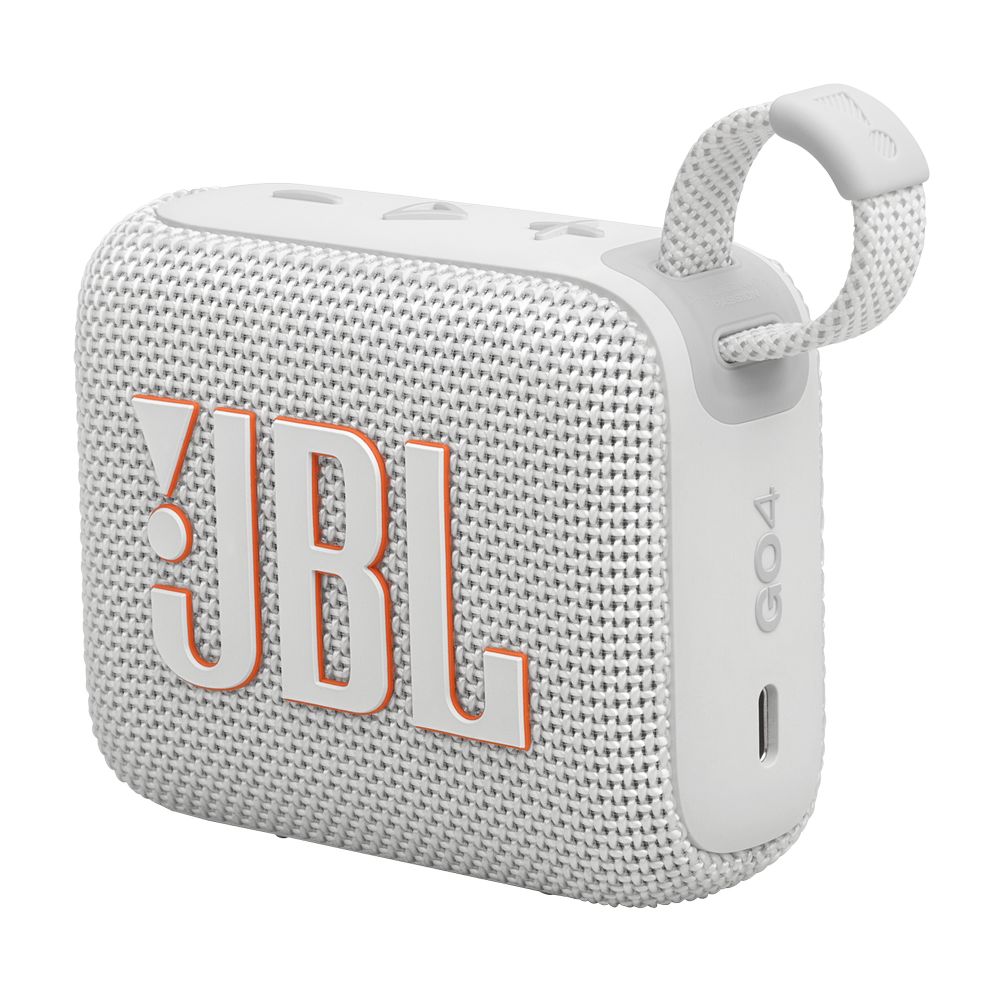 JBL Go 4 Ultra-Portable Bluetooth Speaker - White