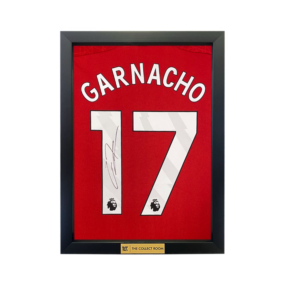 The Collect Room Garnacho 17 Manchester United 22/23 Home Signed Jersey