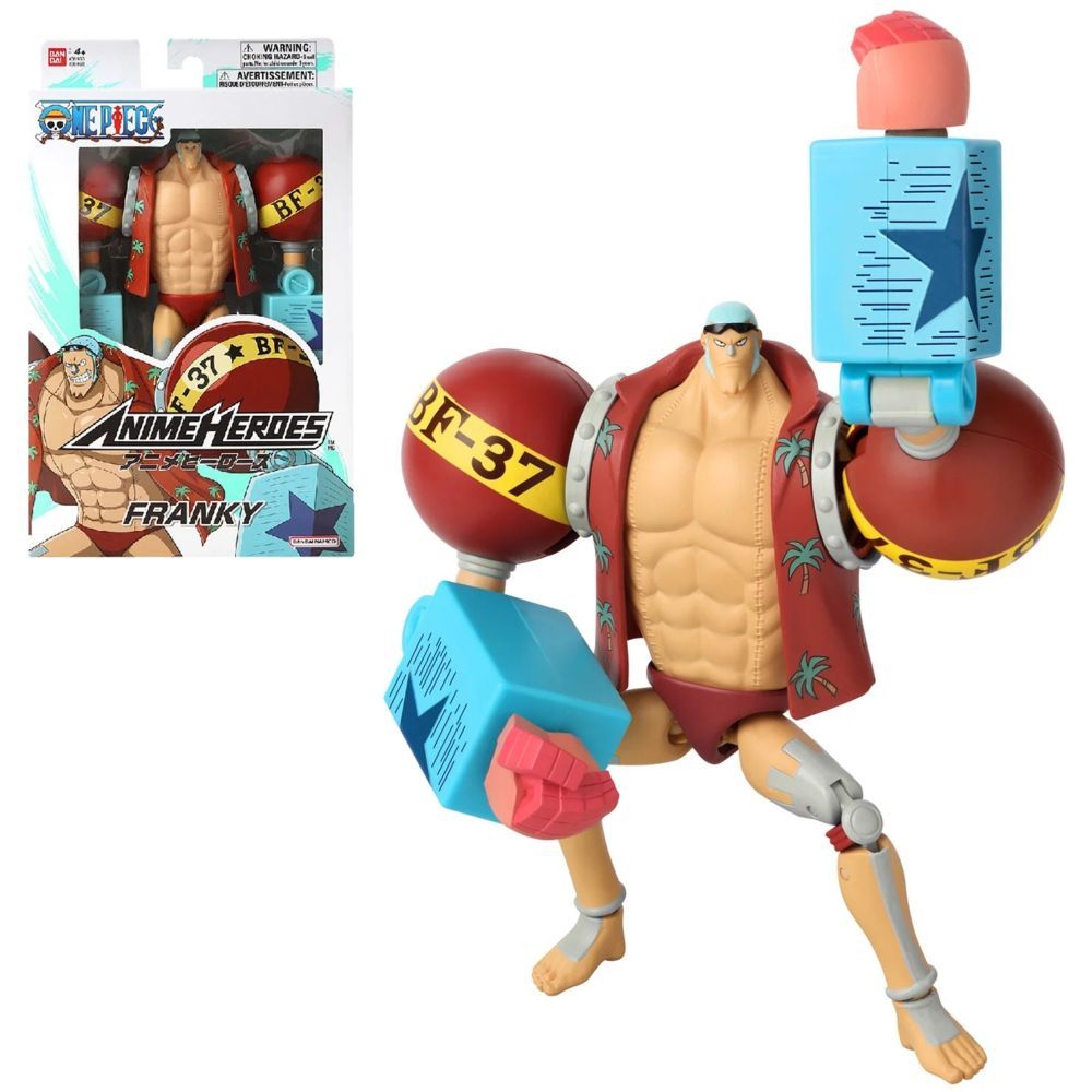 Bandai Anime Heroes One Piece Franky 6.5-Inch Action Figure