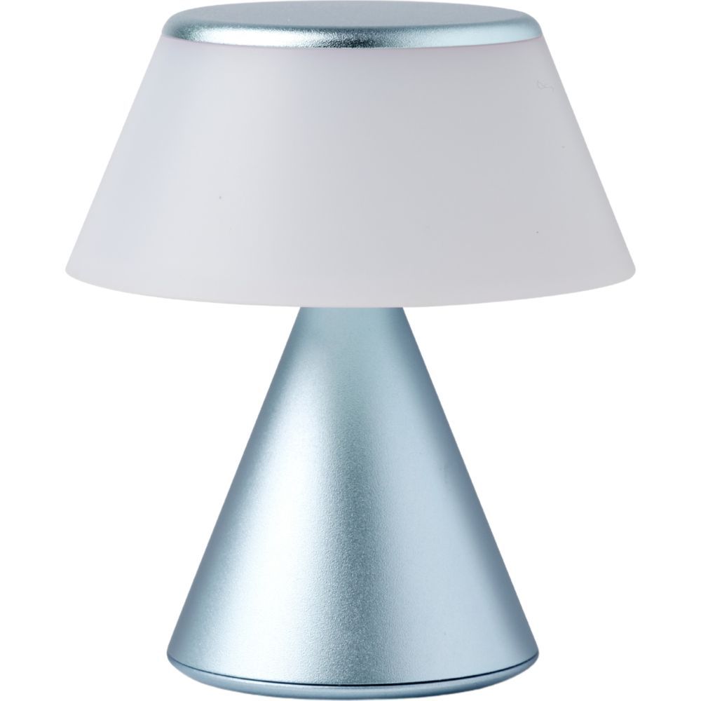 Lexon Luma S - Infinitely Pairable LED Lamp - Light Blue 3-Inches