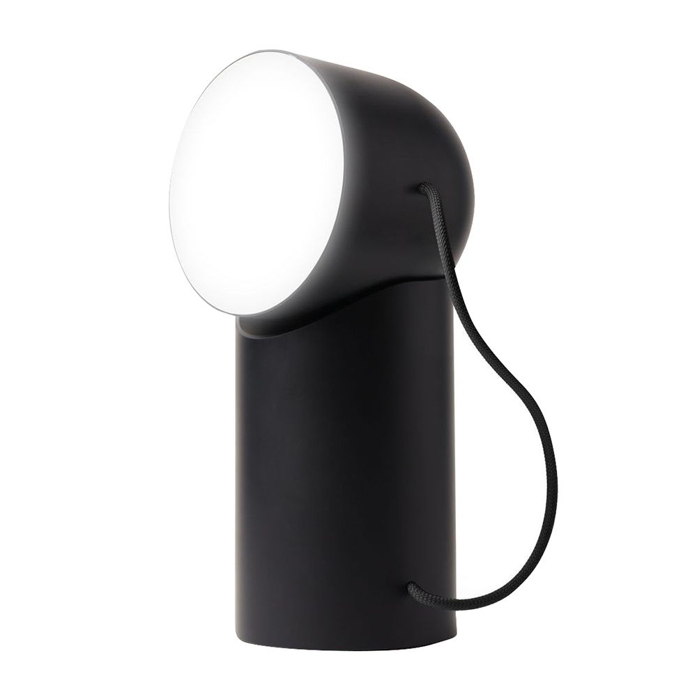 Lexon Orbe - Portable LED Lamp with Moving Head - Black