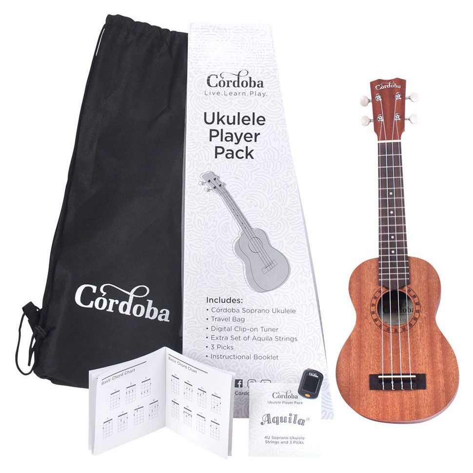 Cordoba UP-1C Concert Ukulele Player Pack with Gig Bag / Tuner / Booklet and Strings