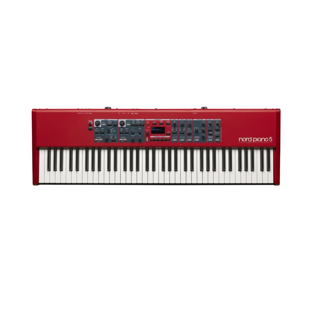 Nord Piano 5 73-Note Triple Sensor Keybed With Grand Weighted Action Stage Piano Keyboard - Red