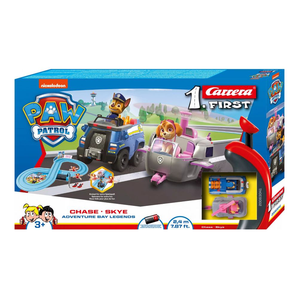 Carrera Paw Patrol Slot Racing 2.4 Meters Chase & Skye Playset