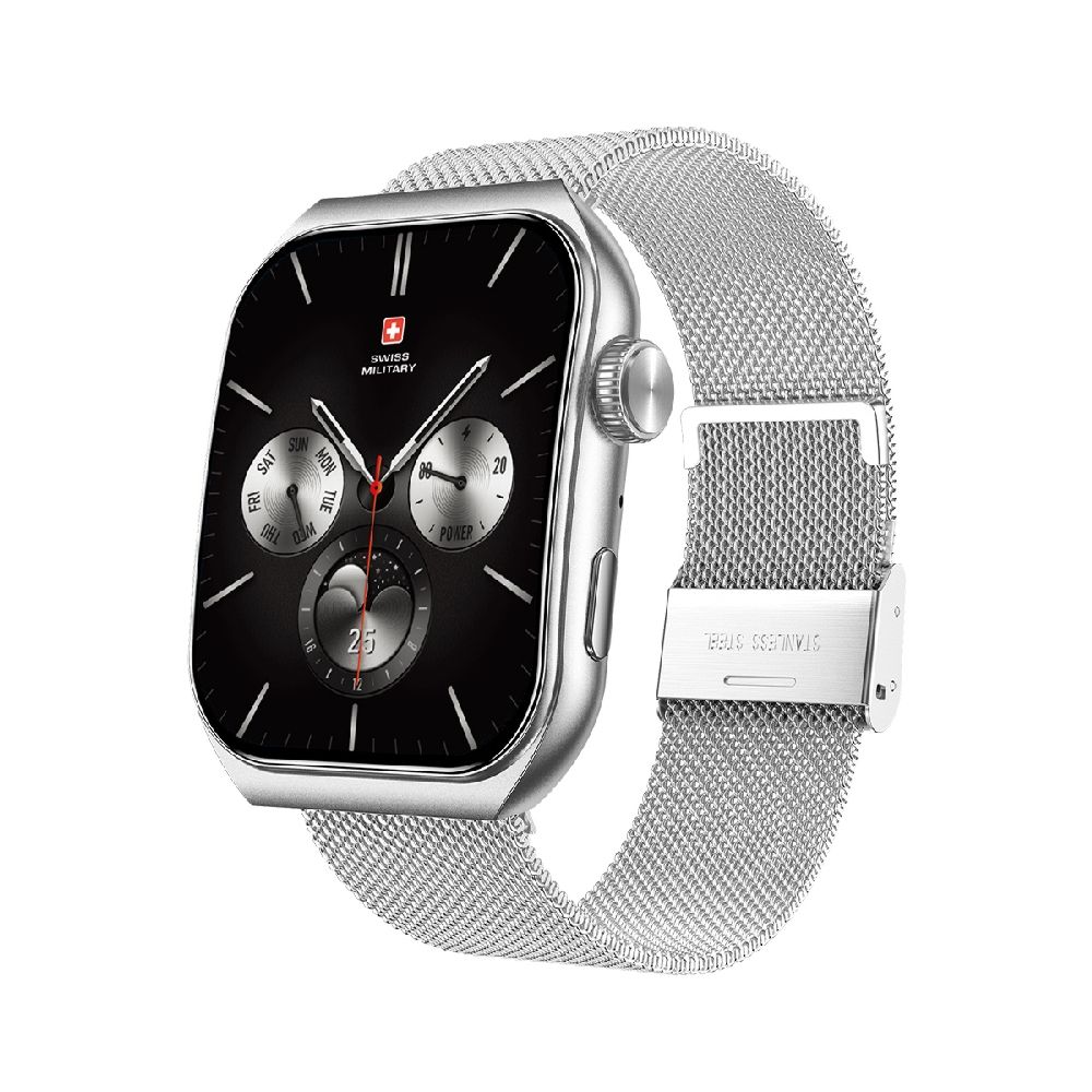 Swiss Military Alps 3 Smartwatch with Steel Silver Strap