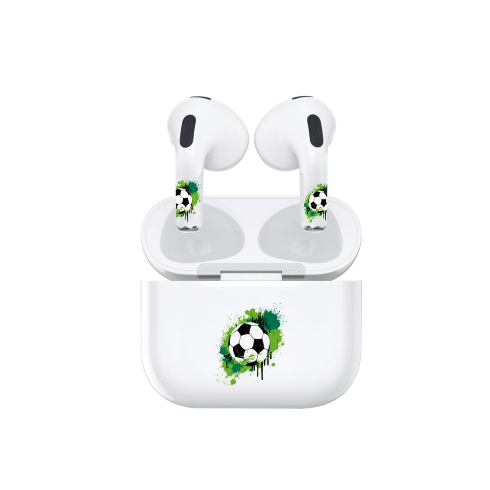 Hyphen Artpods Case Skin Set With Applicator - Airpods (3rd Gen) - Football