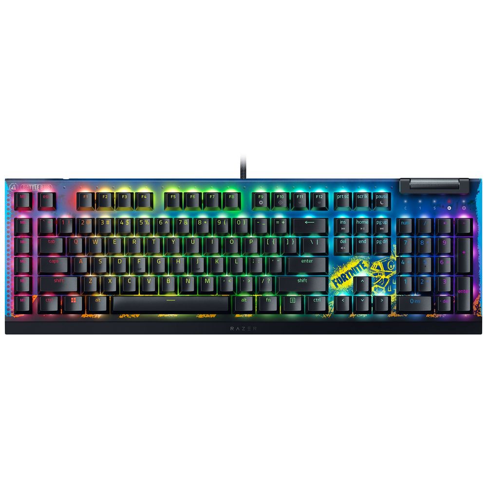 Razer Blackwidow V4 X Yellow Switch Mechanical Gaming Keyboard With Razer Chroma RGB - (Fortnite Special Edition)