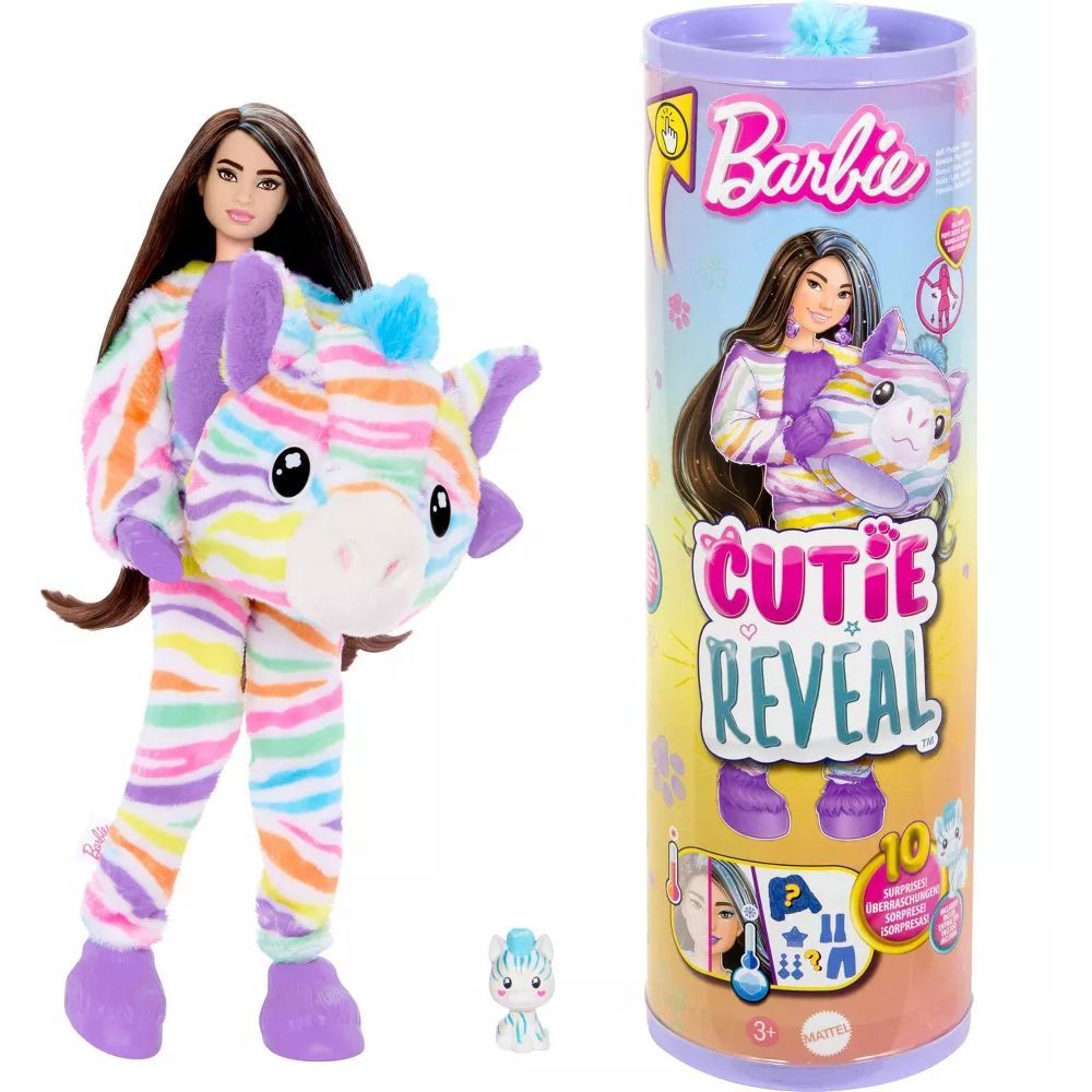 Barbie Zebra Color Dream Series Cutie Reveal Doll