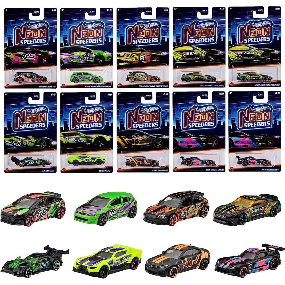 Hot Wheels Neon Speeders (Assorted - Includes 1)