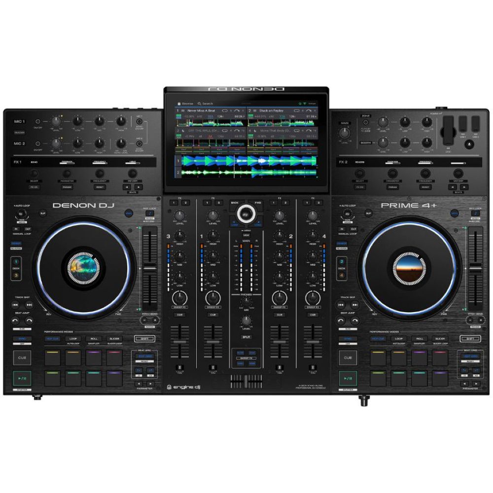 Denon Dj Prime 4+ Standalone 4-Deck Dj Controller - Black