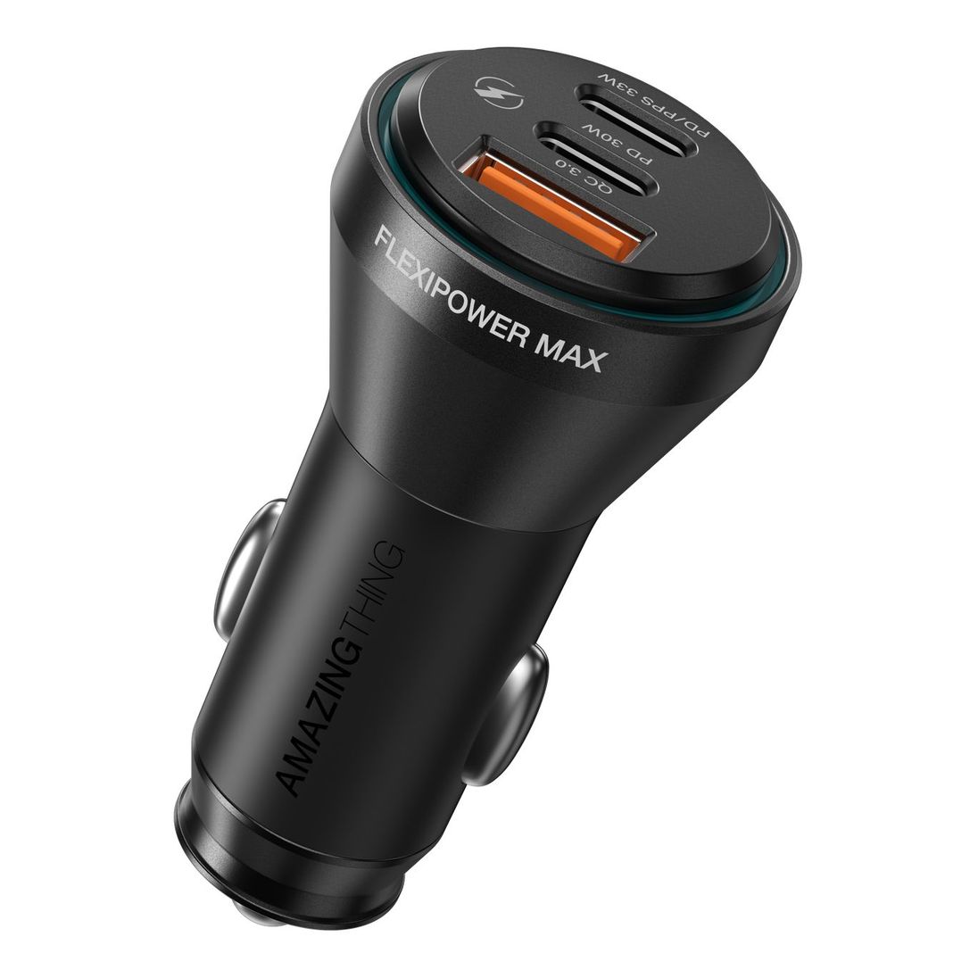 AmazingThing FlexiPower Max PD 63W 3 Port Car Charger - Black