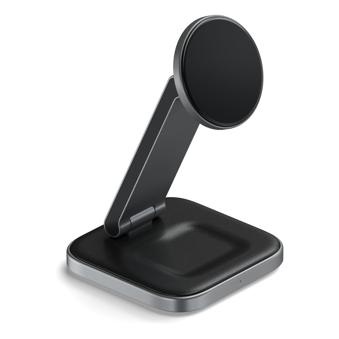 Satechi Wireless Charger 2-In-1 Foldable Qi2 Stand - Space Gray