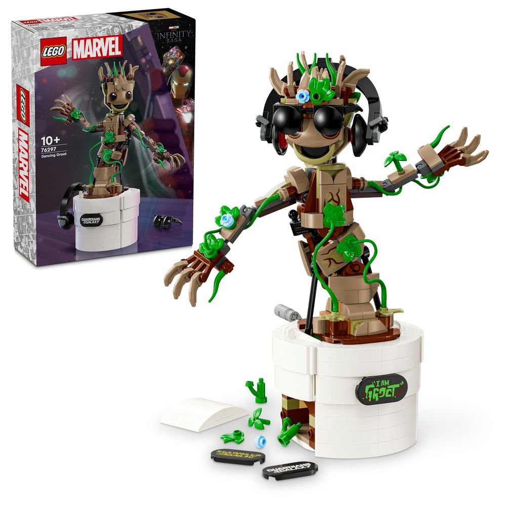 LEGO Marvel Dancing Groot Buildable Animated Toy 76297