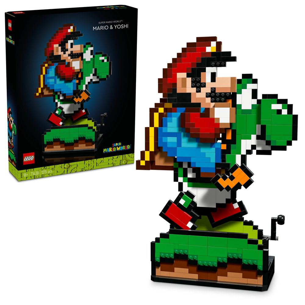 LEGO Super Mario World - Mario & Yoshi Building Kit 71438 (1215 Pieces)