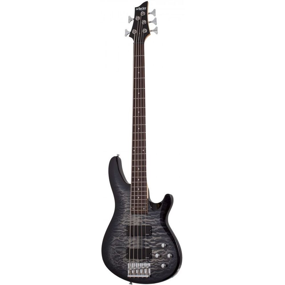 Schecter 593 C-5 Plus 5 String Bass Guitar - Charcoal Burst