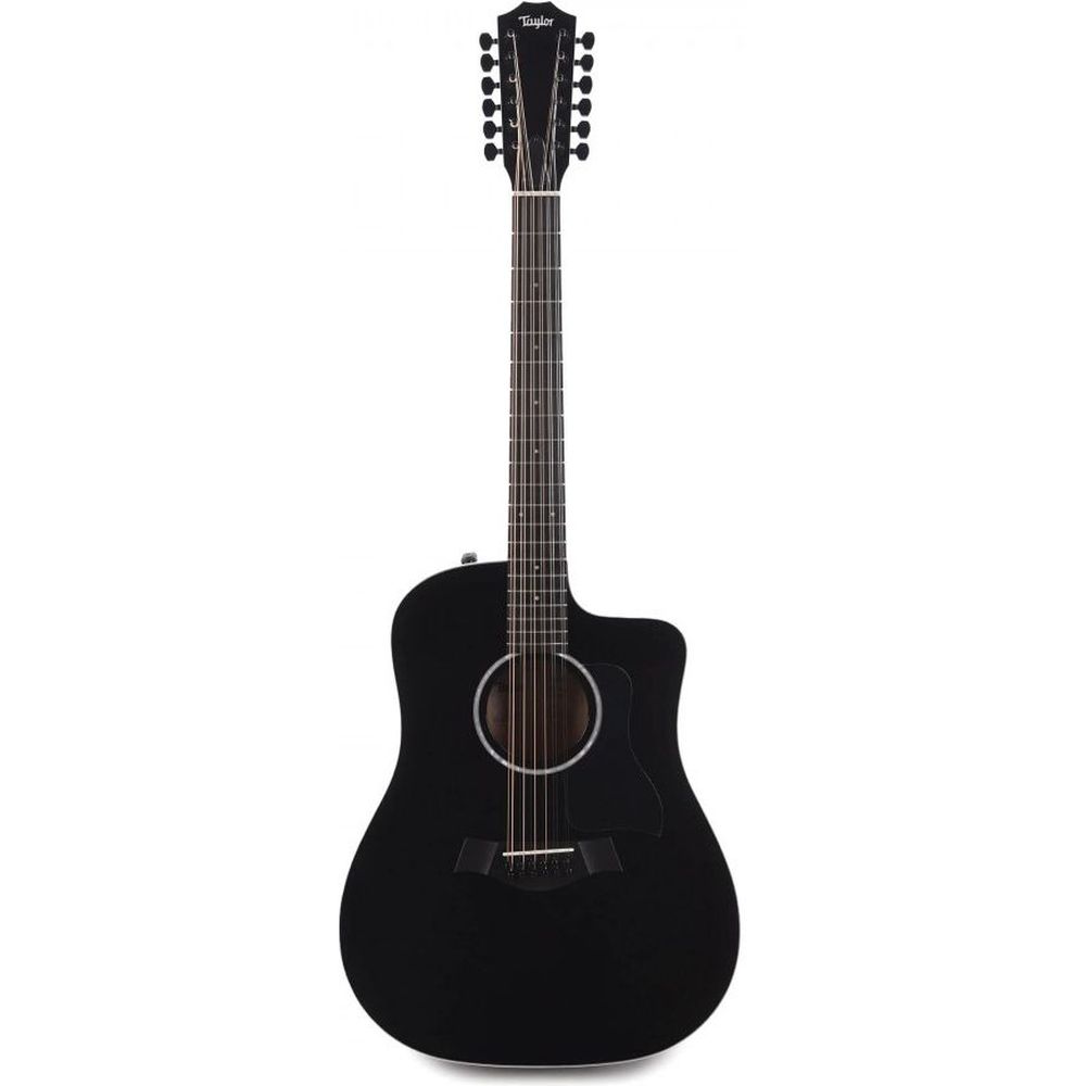 Taylor 250ce-BLK Plus Acoustic Electric Guitar 12 - String - Black