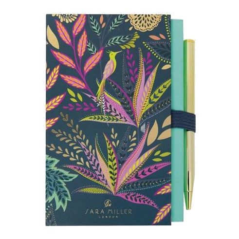 Sara Miller Savannah Mini Notebook with Pen Multicolor (12 x 8 cm)