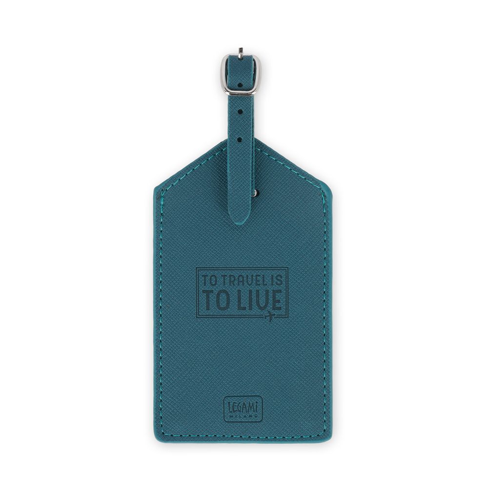 Legami Luggage Tag - Petrol Blue