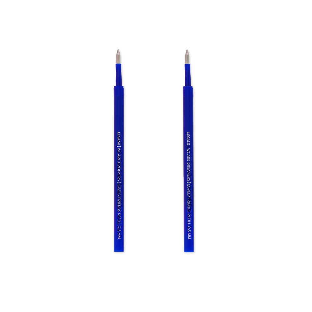 Legami Set of 2 Refills for Gel Pen - Lovely Friends - Blue