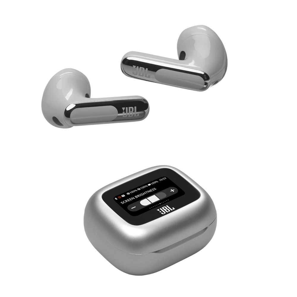 JBL Live Flex 3 True Wireless Noise Cancelling Earbuds - Silver