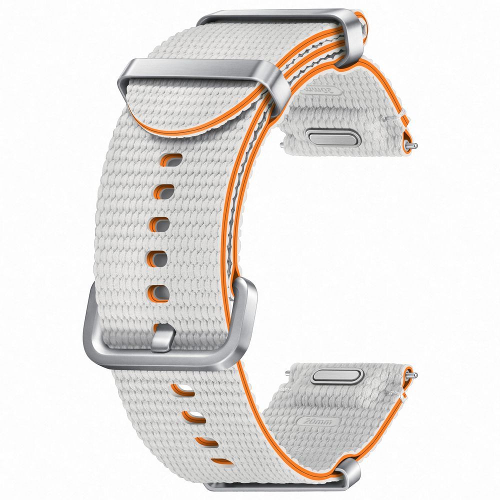 Samsung Watch 7 Strap Nato Band - M/L - Silver