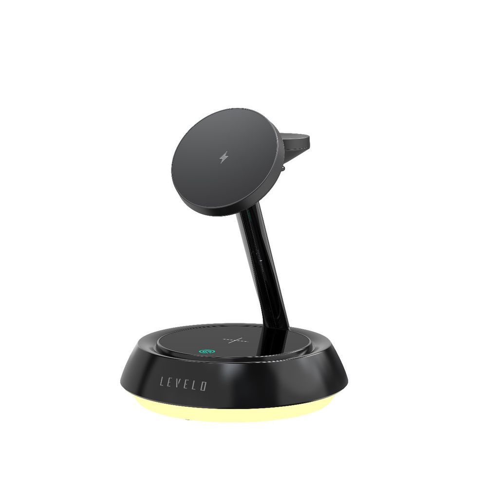 Levelo Sienese 3-in-1 Wireless Charger - Black