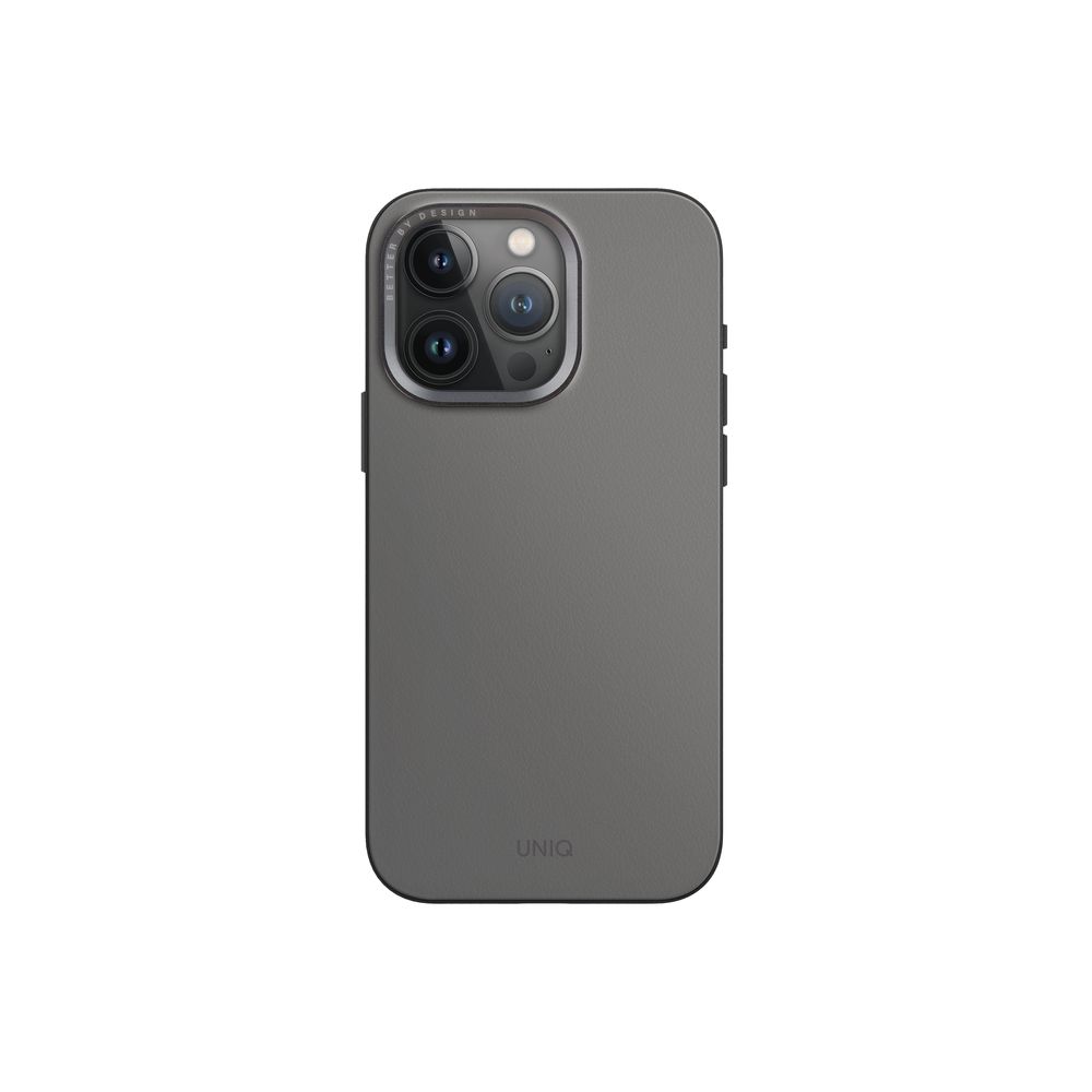 Uniq Hybrid Lyden DS iPhone 15 Pro Max Magclick Case - Charcoal Rhino Grey/Black