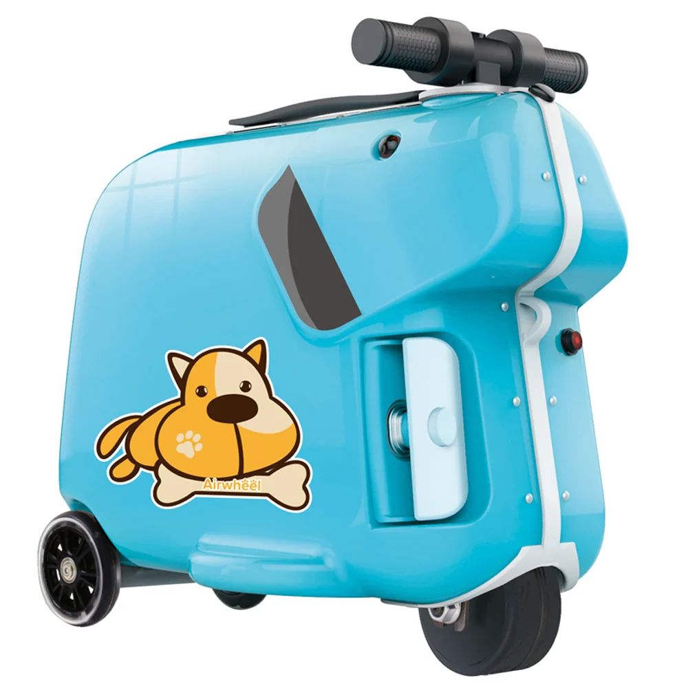 Airwheel SQ3 Kids Electric Riding Luggage Scooter With Removable Battery - Blue