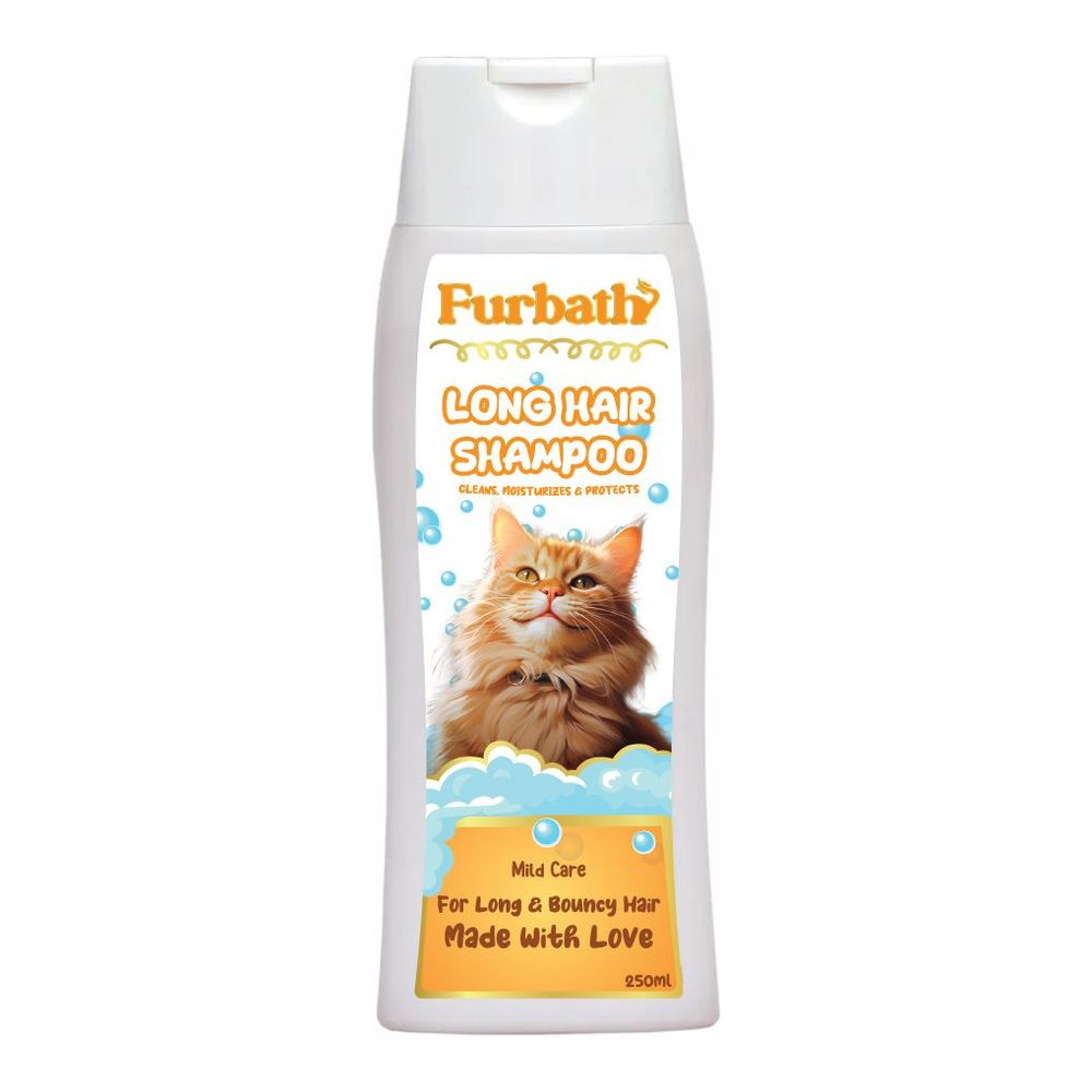 Furbath Long Hair Shampoo for Cats for Long & Bouncy Hairs - 250ml