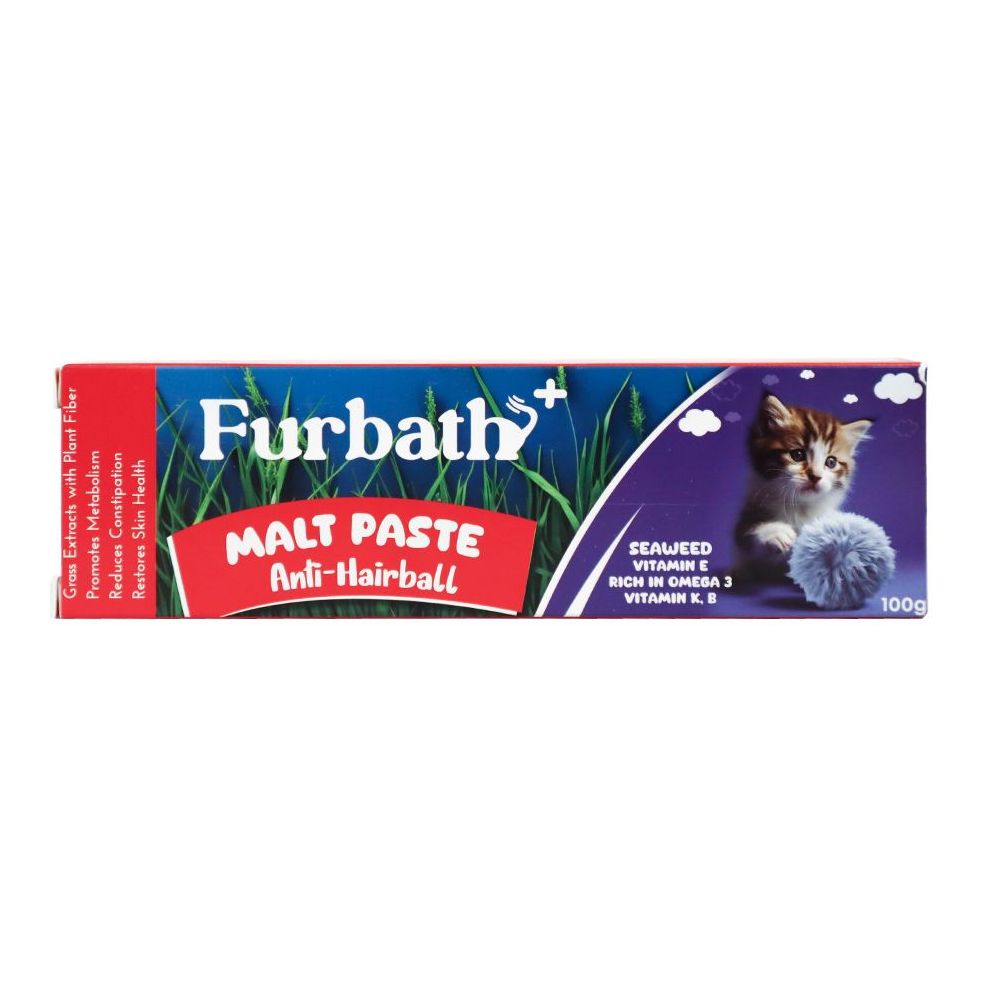 Furbath+ Malt Paste Anti Hairball for Cats - 100g