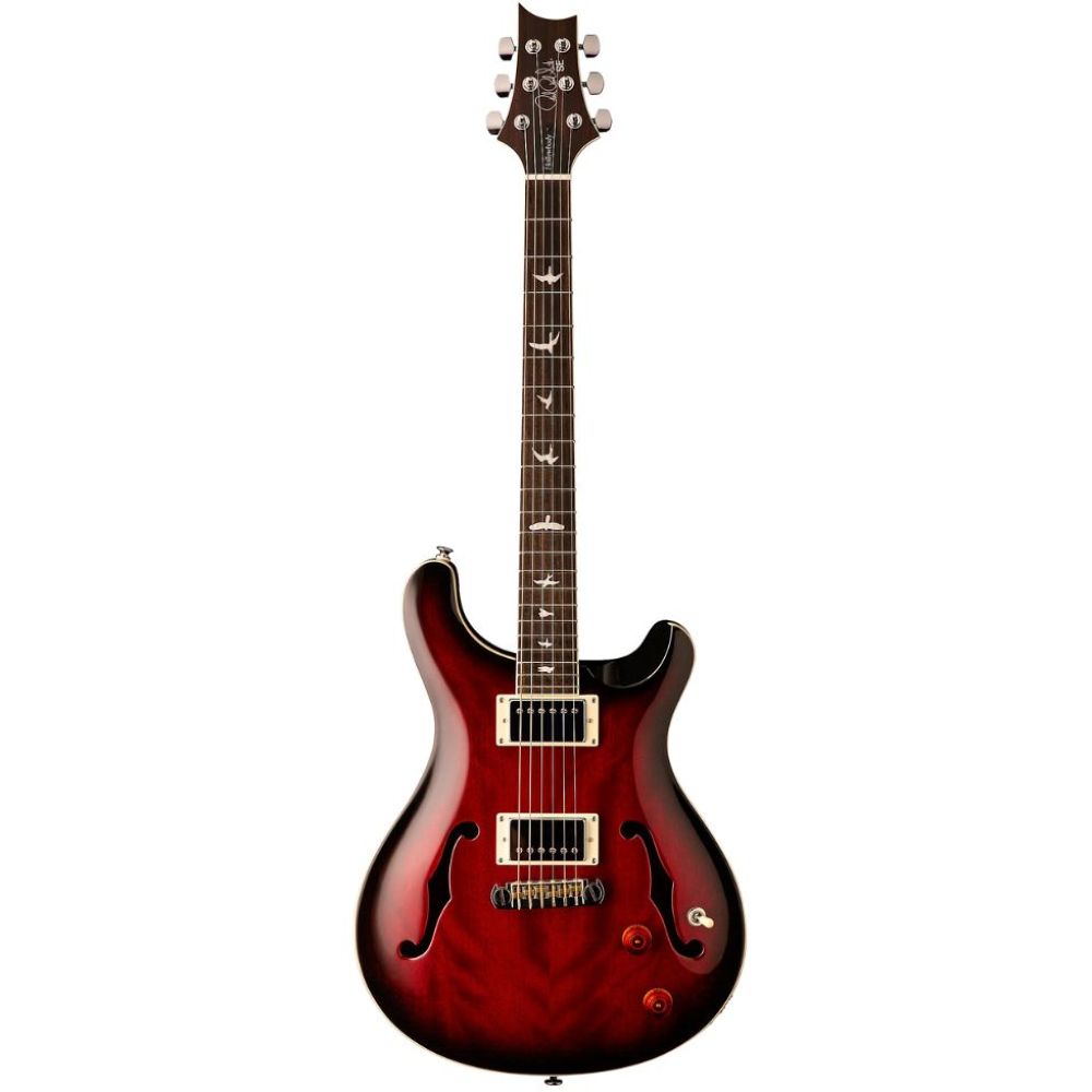 PRS SE Hollowbody Standard Electric Guitar - Fire Red Burst Finish