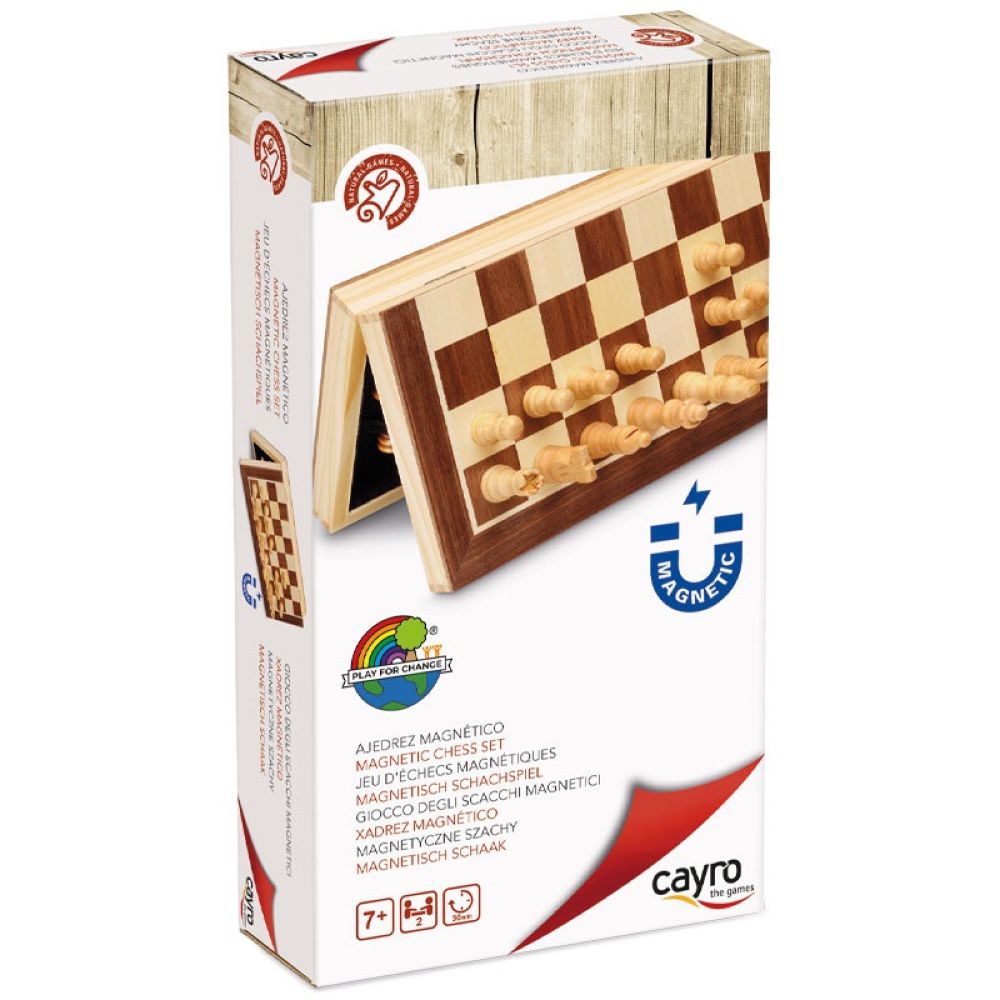 Cayro Magnetic Wooden Foldable Chess Set