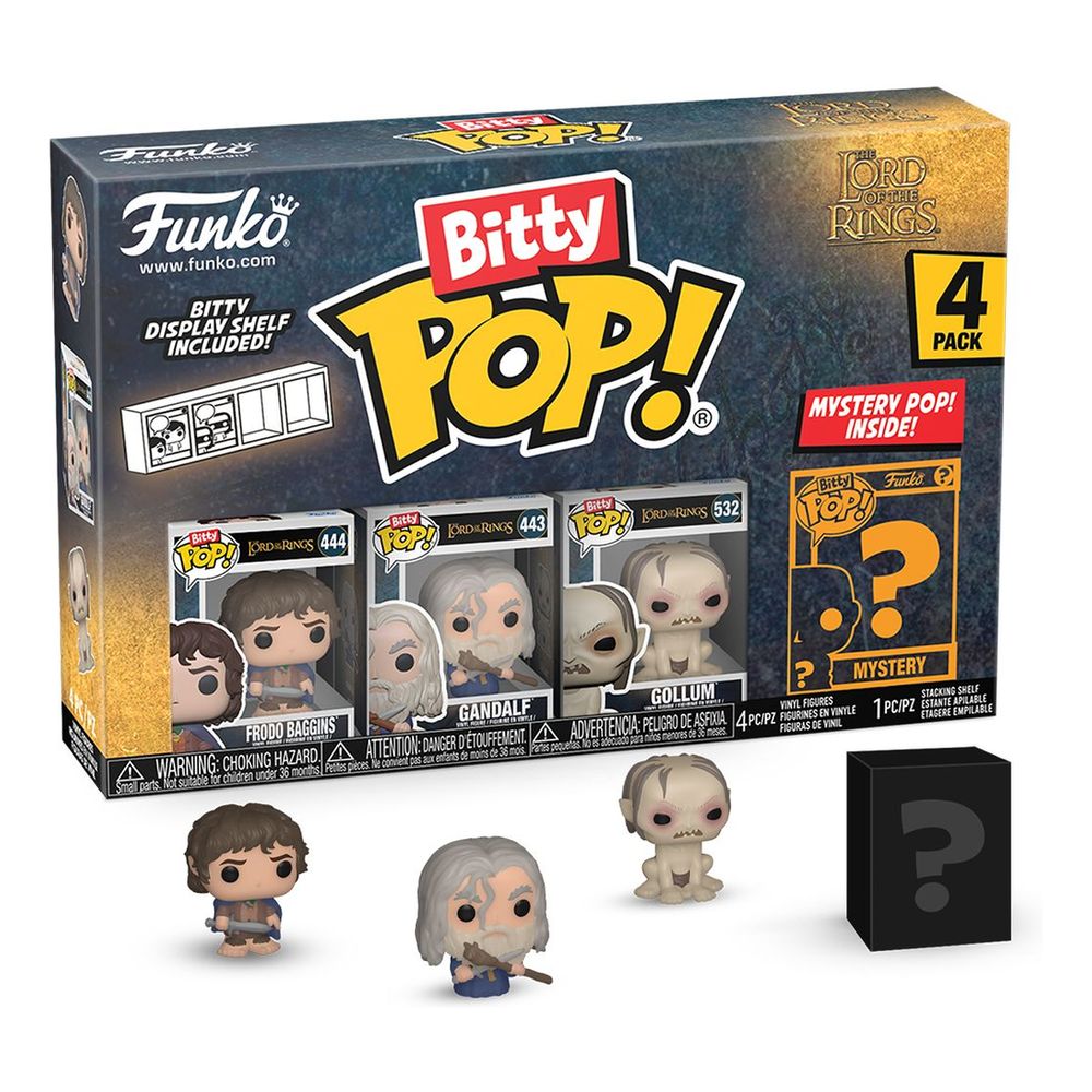 Funko Bitty Pop! Movies The Lord of the Rings Frodo Pack of 4 Vinyl Figures