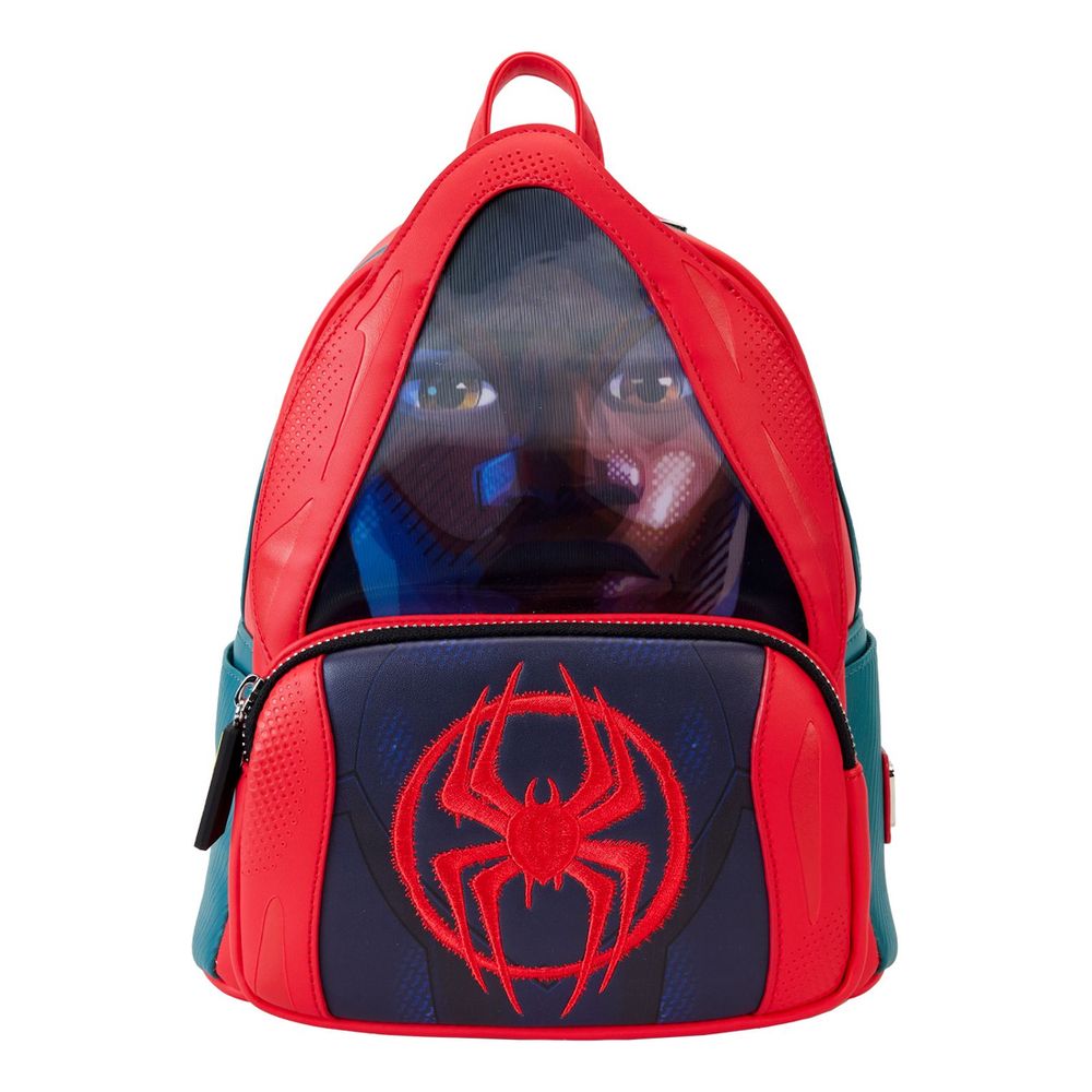 Loungefly Leather Marvel Spiderverse Miles Morales Hoody Cosplay Mini Backpack