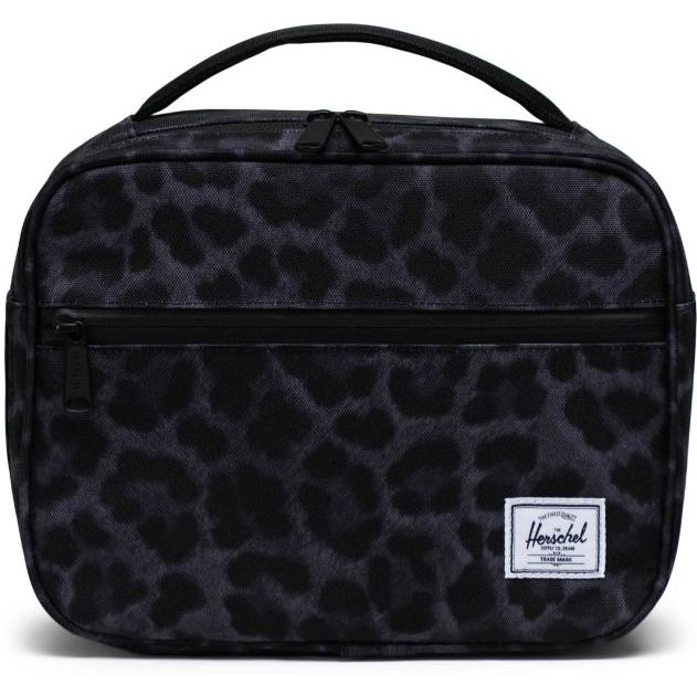 Herschel Pop Quiz Lunch Bag - Digi Leopard Black