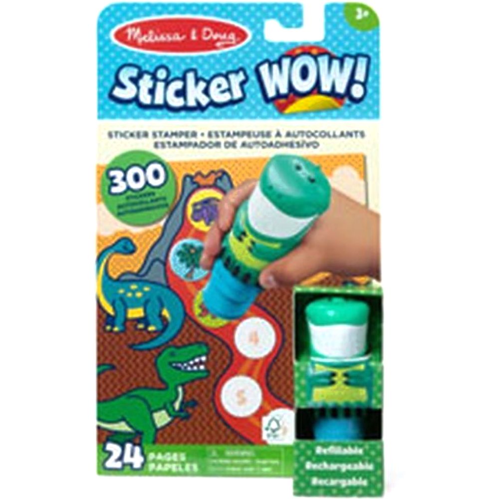 Melissa & Doug Sticker Wow! Sticker Stamper & Activity Pad Dinosaur