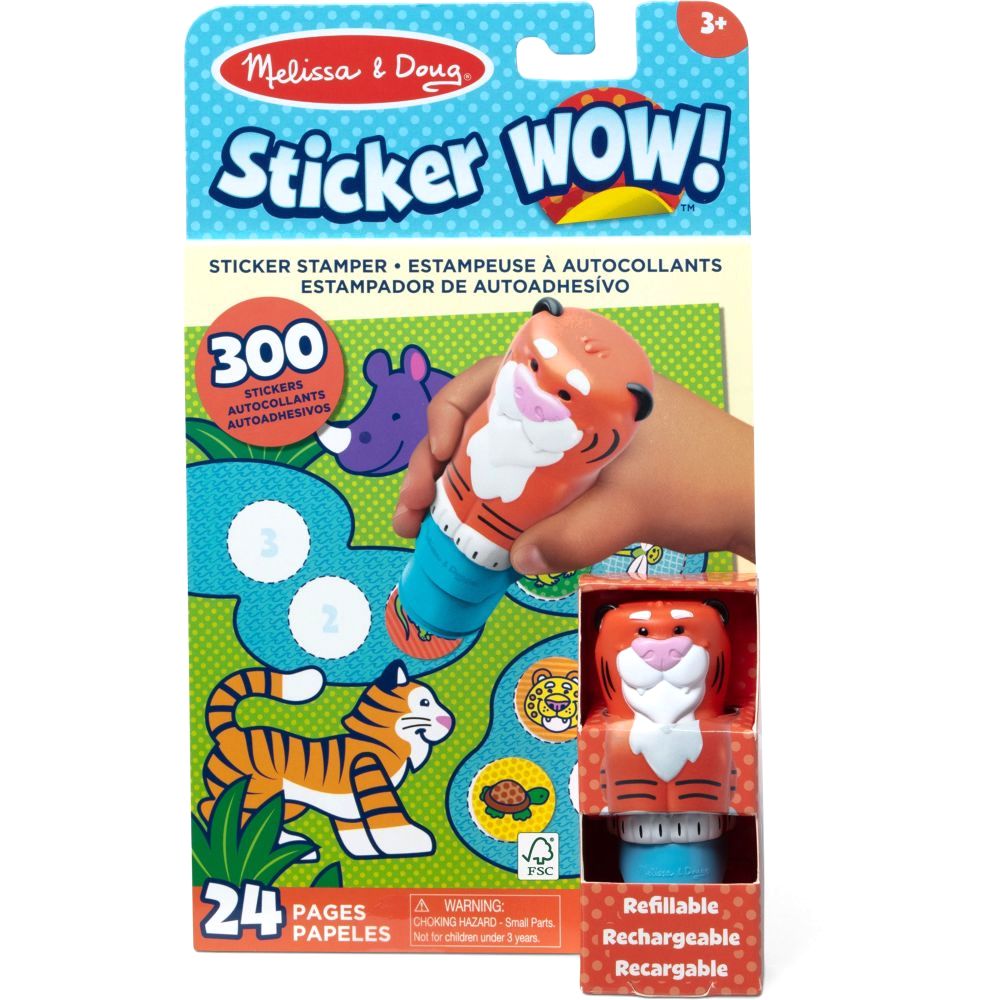 Melissa & Doug Sticker Wow! Sticker Stamper & Activity Pad Tiger