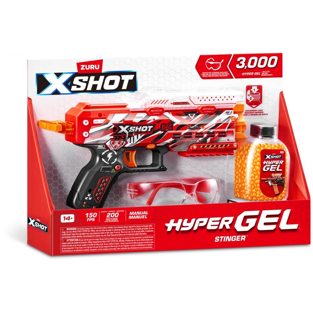 X-Shot Hyper Gel Stinger Blaster with 3000 Gellets