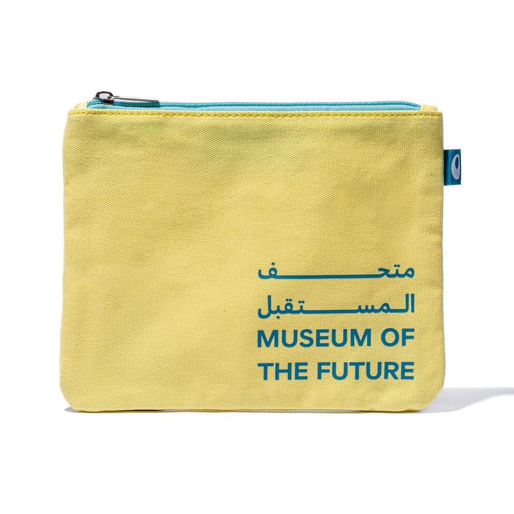 Museum of the Future Pouch / Pencil Case - Yellow/Green