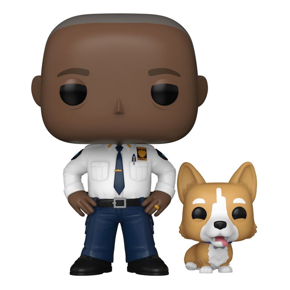 Funko Pop! & Buddy TV Brooklyn Nine-Nine Captain Ray Holt with Cheddar Vinyl Figures