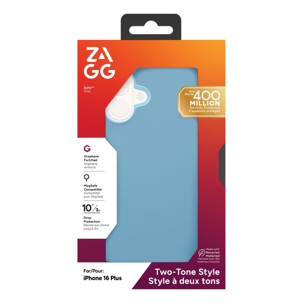 Zagg Cases Soho Snap Apple iPhone 16 Plus - Blue