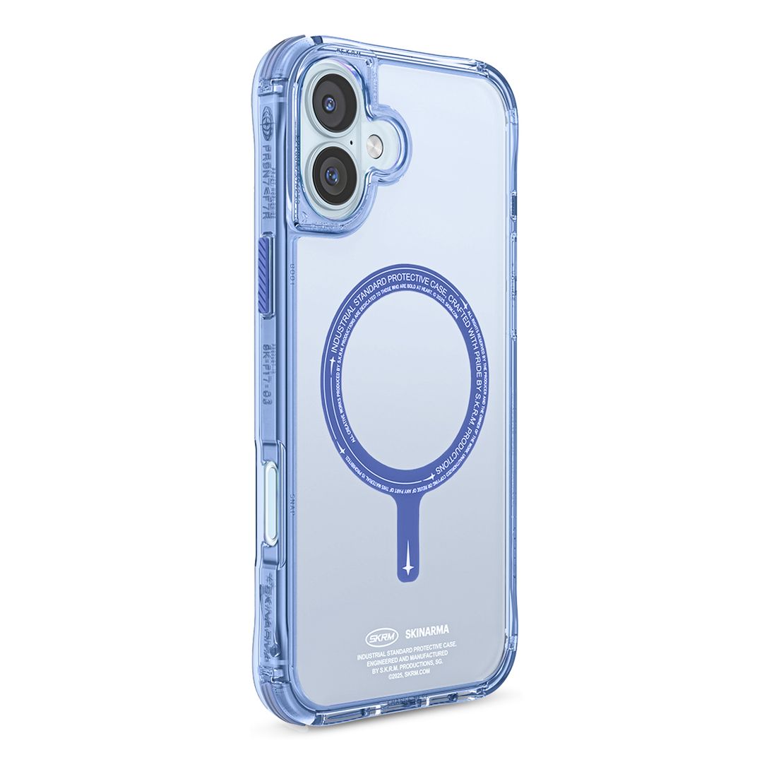 SkinArma iPhone 16 6.1-Inch (2024) Case Saido Mag-Charge Blue