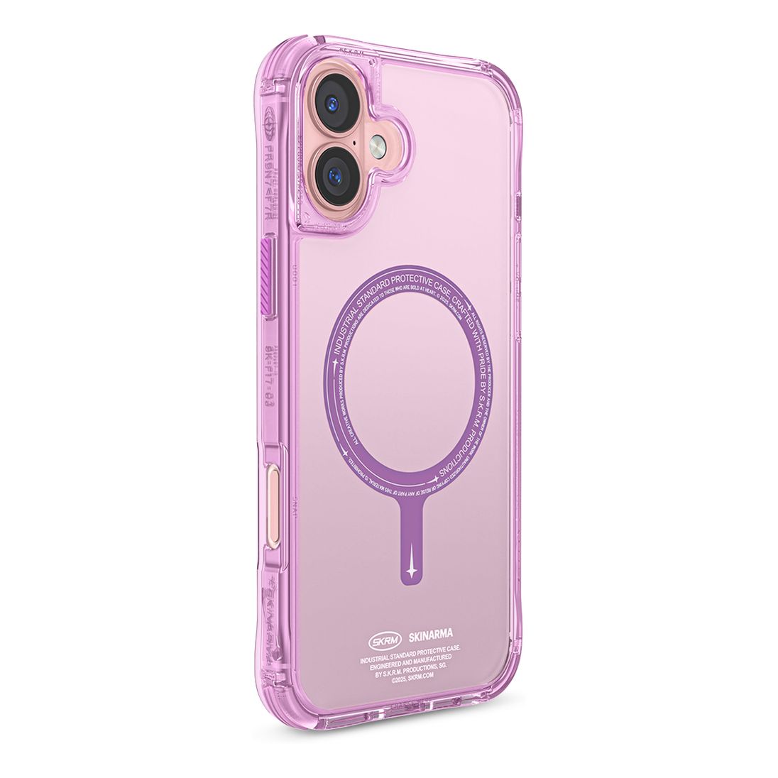 SkinArma iPhone 16 6.1-Inch (2024) Case Saido Mag-Charge Pink