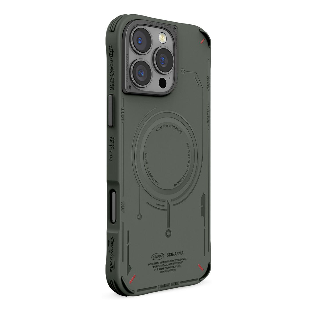 SkinArma iPhone 16 Pro 6.3-Inch (2024) - Mecha Olive