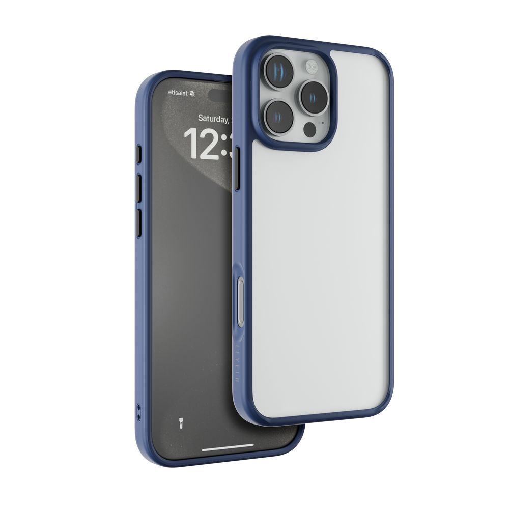 Levelo Solo Case For iPhone 16 Pro - Blue